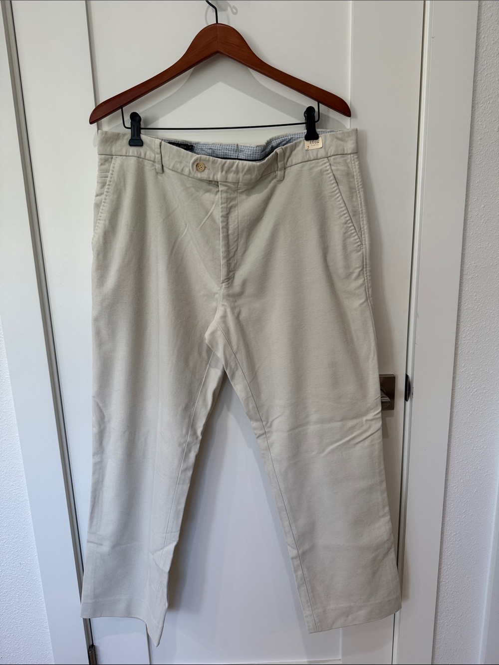 Men's J McLaughlin Classic Straight Chino Pants - Cream